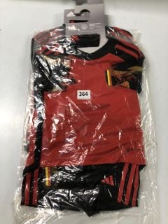 ADIDAS CHILDRENS ROYAL BELGIAN FA 1895 FOOTBALL KIT - SIZE 18 - 24 MONTHS