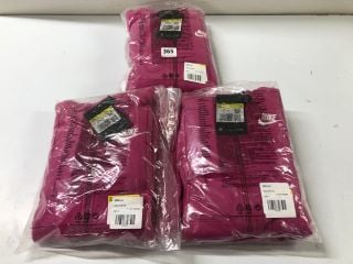 3 X NIKE PINK CHILDRENS JOGGERS & HOODIE SET - SIZE 8 - 9 YEARS