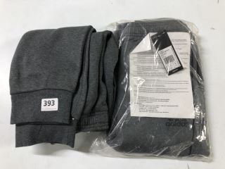 2 X ADIDAS GREY CHILDRENS JOGGERS - SIZE 15 - 16 YEARS