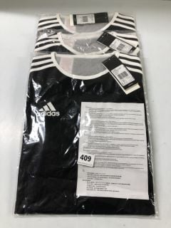 3 X ADIDAS CHILDRENS T SHIRTS - SIZE 13 - 14 YEARS