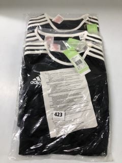 3 X ADIDAS CHILDRENS T SHIRT - SIZE 13 - 14 YEARS