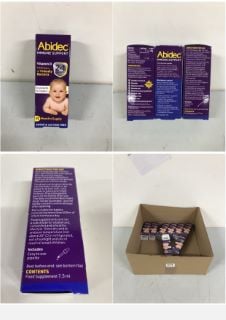 8 X ABIDEC IMMUNE SUPPORT 2 - IN - 1 DROPS FROM BIRTH - 3 YEARS - TOTAL RRP £120.00