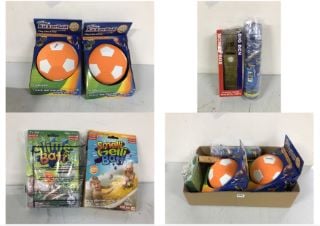 BOX OF CHILDRENS TOYS TO INC STAY ACTIVE KICKER BALL