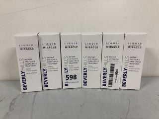 6 X BEVERLY HILLS LIQUID MIRACLE INSTANT EYE TUCK & DARK CIRCLE TREATMENT