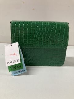 HVISK ALLIGATOR SKIN DESIGN GREEN BAG