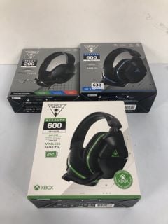 3 X GAMING HEADSETS TO INC TURTLE BEACH STEALTH 600 GEN 2 WIRELESS GAMING HEADSET