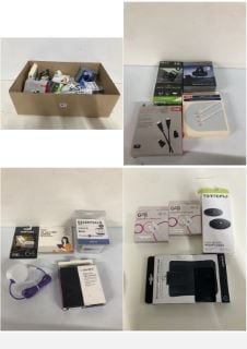 BOX OF ITEMS TO INC LOGIK 3M HDMI CABLE