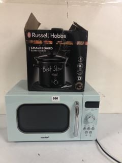 2 X KITCHEN ITEMS TO INC COMFEE BLUE MANUAL MICROWAVE