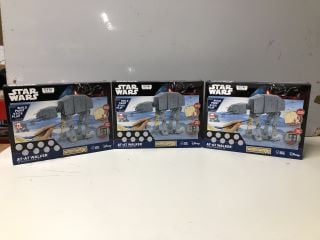 3 X STAR WARS AT AT WALKER 3D WOODEN MODEL KIT