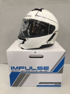 SENNA RIDE CONNECTED IMPULSE MOTORCYCLE SMART HELMET WITH MESH INTERCOM SIZE: L RRP: £629.00