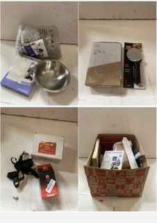 BOX OF ITEMS INC PIZZA CUTTER