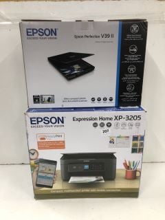 2 X EPSON PRINTER INCL. EPSON EXPRESSION HOME XP-3205 PRINTER