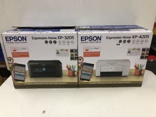 2 X EPSON PRINTERS INCL. EPSON HOME XP-3205 PRINTER