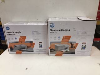 2 X HP PRINTERS INCL. HP DESKJET 2721E PRINTER