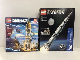 LEGO NASA APOLLO SATURN V RRP: £249.90 & LEGO DREAMZ THE SANDMAN'S TOWER RRP: £79.99