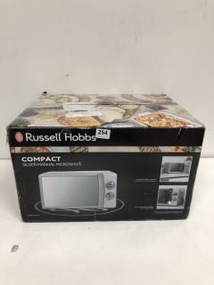 RUSSELL HOBBS COMPACT SILVER MANUAL MICROWAVE