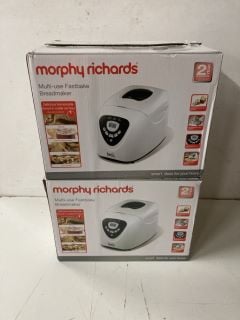 2 X MORPHY RICHARDS MULTI-USE FASTBAKE BREAD MAKER