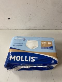 BOX OF MOLLIS BRIEFS