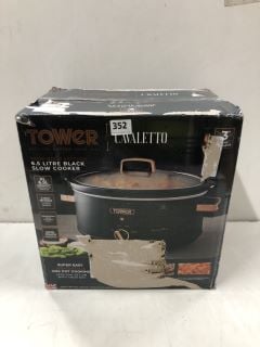 TOWER CAVALETTO 6.5 LITRE BLACK SLOW COOKER