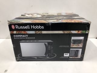 RUSSELL HOBBS COMPACT BLACK DIGITAL MICROWAVE