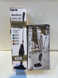 2 X HOUSEHOLD ITEMS NC BELDRAY STICK VAC TWO IN ONE