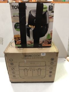 2 X AIR FRYERS INC MONCOOK DOUBLE AIR FRYER