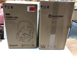 2 X MAXI-COSI CAR SEATS INC PEBBLE 360 BABY CAR SEAT