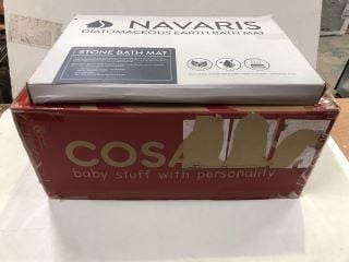 2 X ITEMS INC NAVATIS STONE BATH MAT