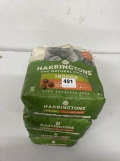 4 X HARRINGTONS INDOOR CATFOOD (BB 08/02/25)