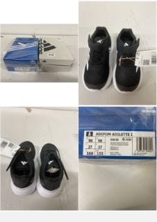 2 X CHILDREN SHOES INC ADIDAS DURAMO SL EL I SIZE: UK 7 1/2K