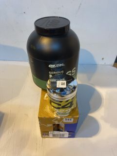 3 X PROTEIN SUPPLEMENTS INC OPTIMUM NUTRITION SERIOUS MASS