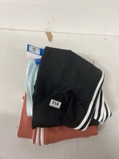 3 X CLOTHING ITEMS INC ADIDAS SHORTS SIZE: UK L