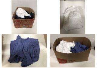 BOX OF CLOTHES IN VARIOUS SIZES AND DESIGNS