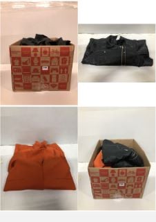 BOX OF CLOTHES IN VARIOUS SIZES AND DESIGNS