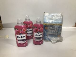 QTY OF WASHING UP LIQUID INC COMFORT CREATIONS LASTING FRAGRANCE +SOFTNESS FABRIC CONDITIONER