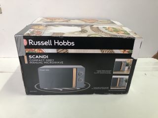 RUSSELL HOBBS SCANDI COMPACT GREY MANUAL MICROWAVE