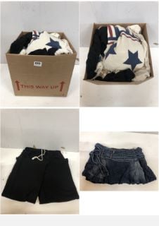 BOX OF PREMIUM DESIGNER CLOTHING IN VARIOUS SIZES & DESIGNS