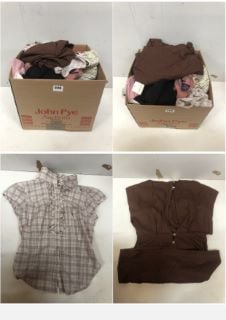 BOX OF PREMIUM DESIGNER CLOTHING IN VARIOUS SIZES & DESIGNS