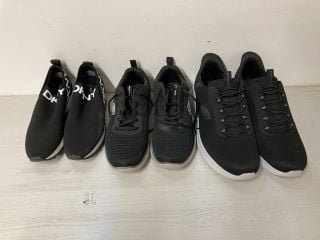 3 X TRAINERS TO INCLUDE DKNY (VARIOUS SIZES)