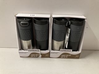 2 X KAMBUKKA ETNA COFFEE & TEA MUG