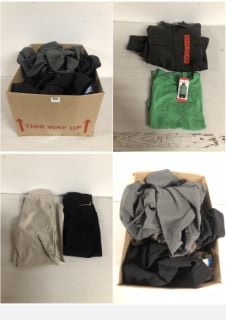 BOX OF CLOTHING IN VARIOUS SIZES AND DESIGNS