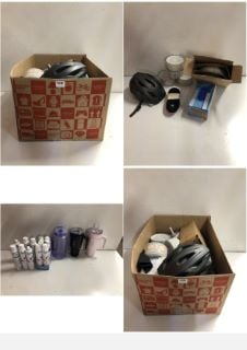 BOX OF ITEMS TO INCLUDE WATER BOTTLE