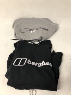 2 X BERGHAUS LOGOO HOODY AM TO INCLUDE SIZE XL