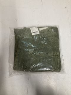 PAIR OF OSAKA CORD TROUSERS IN OLIVE GREEN - SIZE 25 - RRP £118