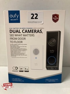 EUFY SECURITY 2 IN 1 BATTERY OR WIRED POWERED VIDEO DOORBELL - RRP £199