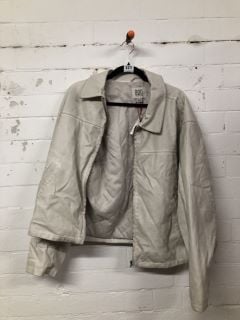 BDG JEANS ZIPPED JACKET IN NEUTRAL - SIZE XL - RRP £69