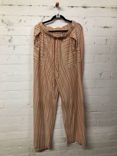 WOMEN'S DESIGNER TROUSERS IN SAND COMBO - SIZE L - RRP $70