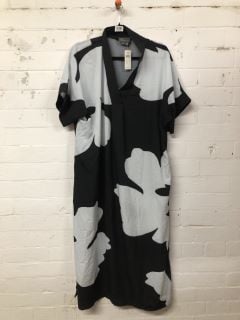 WOMEN'S DESIGNER DRESS IN BLACK FLORAL - SIZE ALL - RRP £98