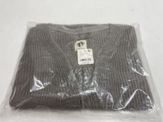 CARE JAMIE V NECK JUMPER IN GREY - SIZE S - RRP £158