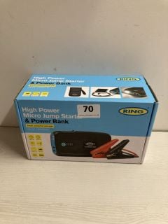 RING HIGH POWER MICRO JUMP STARTER & POWER BANK